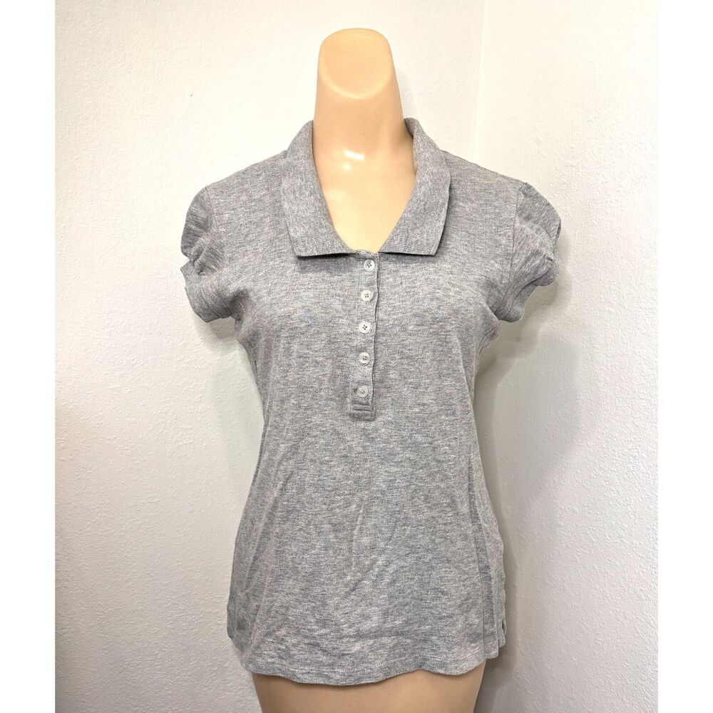Womens Old Navy Y2K Preppy Polo Top Medium Summer Vacation Golf Tennis Resort